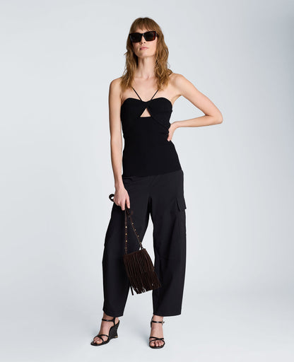 Pull On Barrel Leg Pant with Cargo Pockets