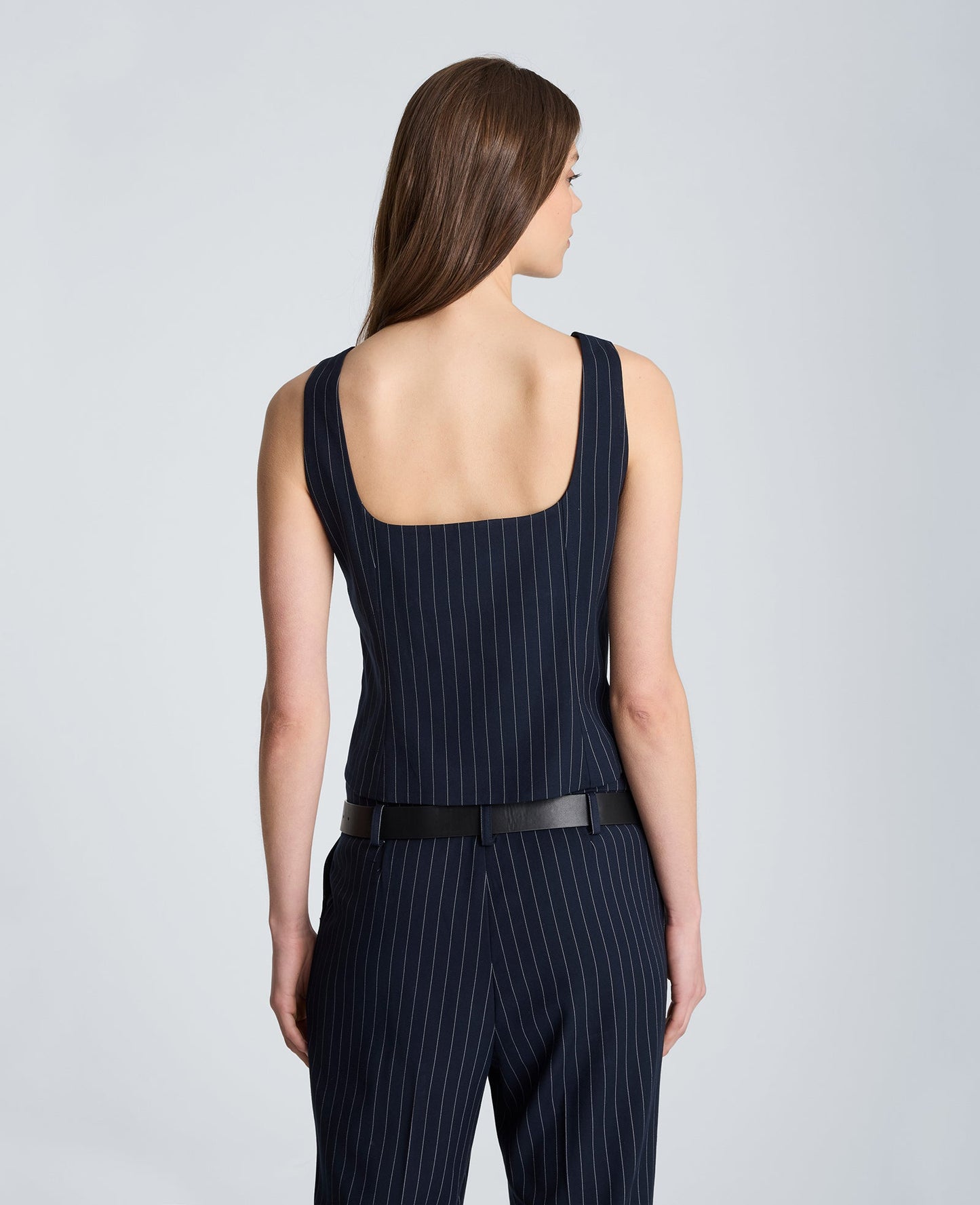 Belted Empire Waist Fitted Bodice Top