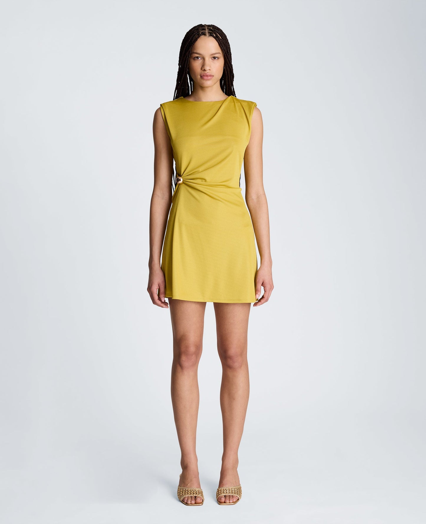 Drape Waist Mini Dress