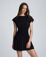 Smocked Waist Mini Dress
