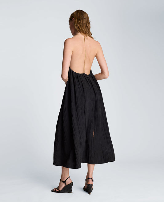 Wire Halter Maxi Dress