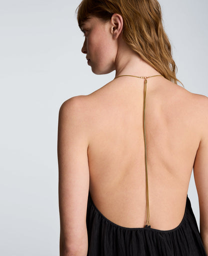Wire Halter Maxi Dress
