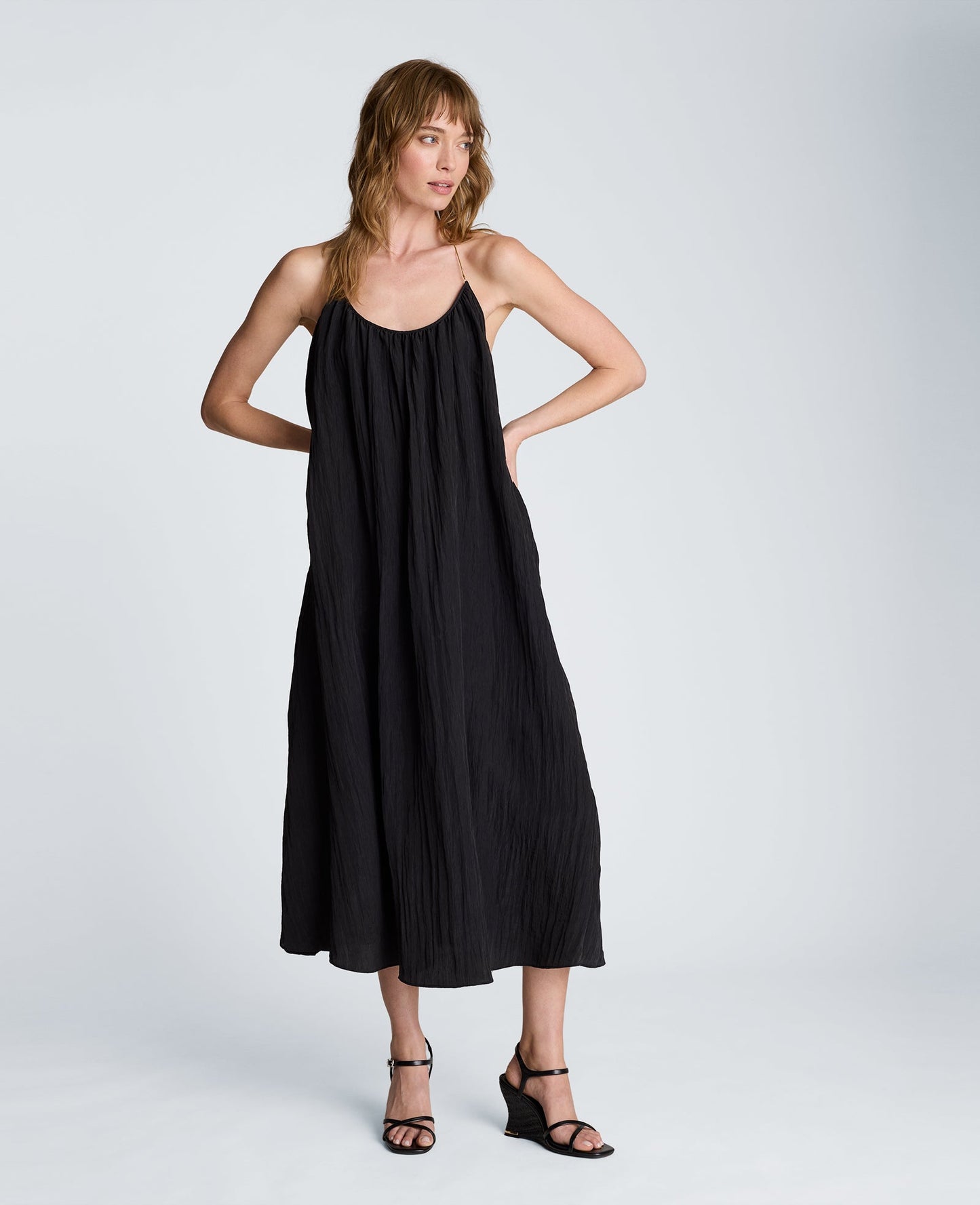 Wire Halter Maxi Dress