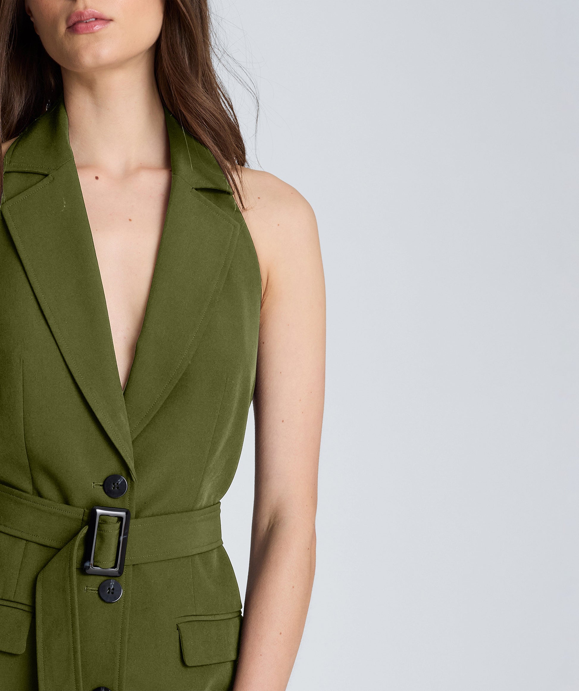 Halter Neck Suit Dress