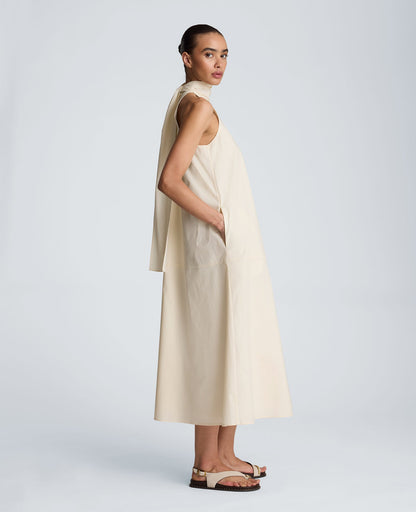 Tie Back Halter Midi Dress