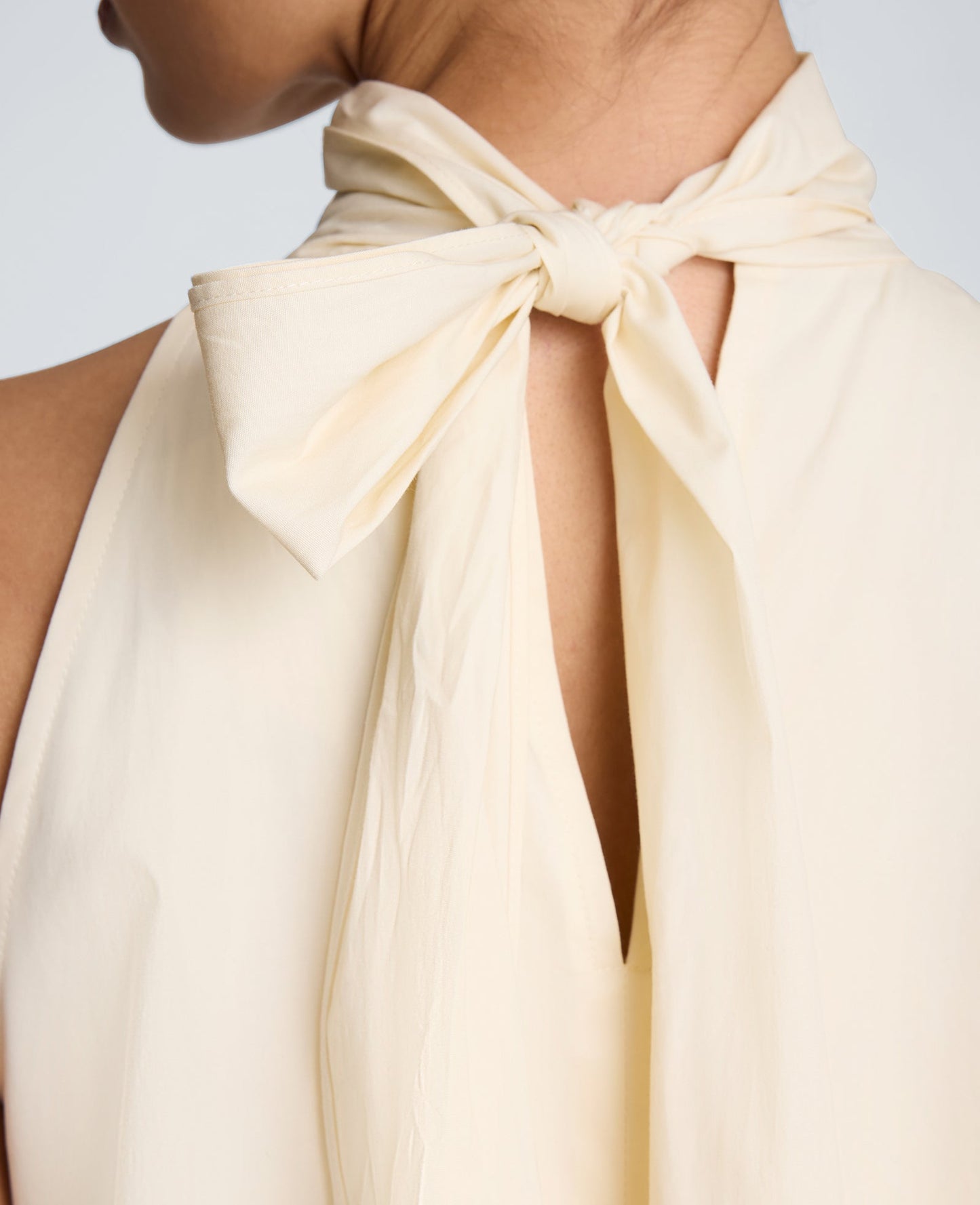 Tie Back Halter Midi Dress