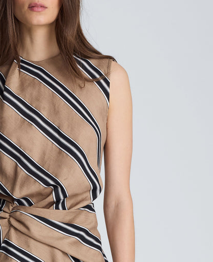 Asymmetric Hem Mini Dress