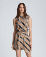 Asymmetric Hem Mini Dress
