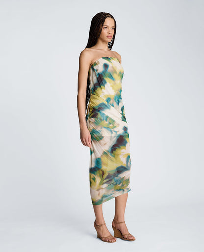 Strapless Ruched Dress
