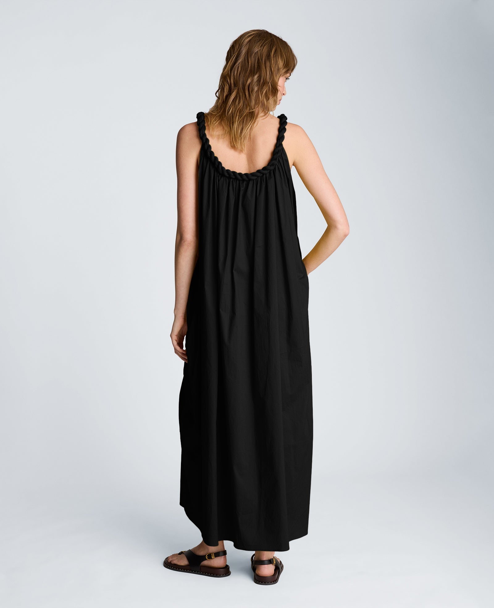 Twist Neck Maxi Dress