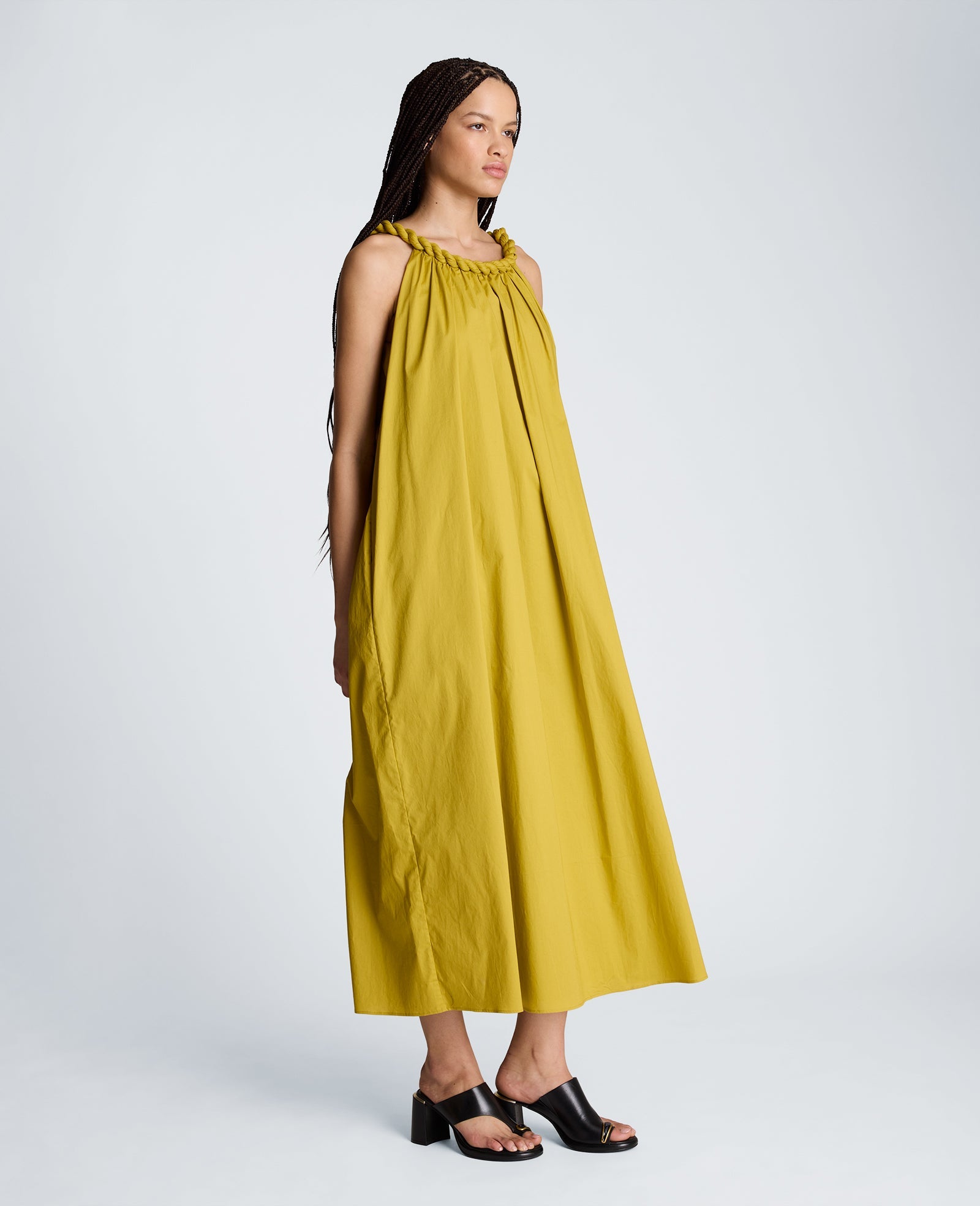 Twist Neck Maxi Dress