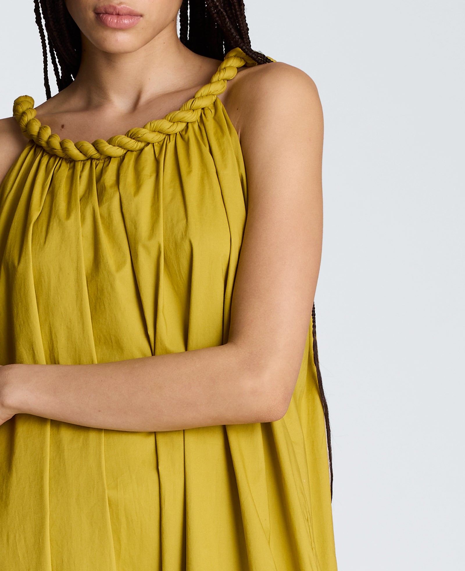 Twist Neck Maxi Dress
