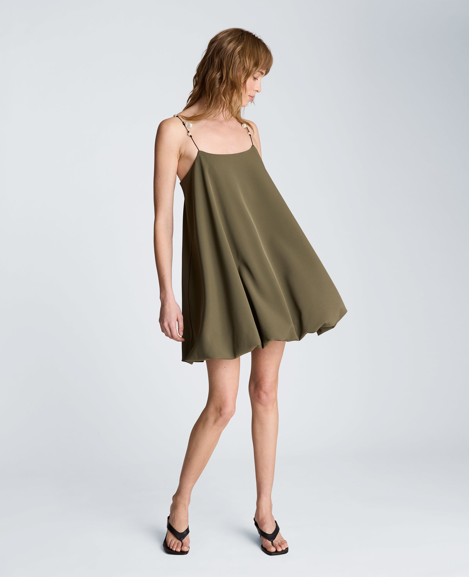 Bubble Hem Mini Dress