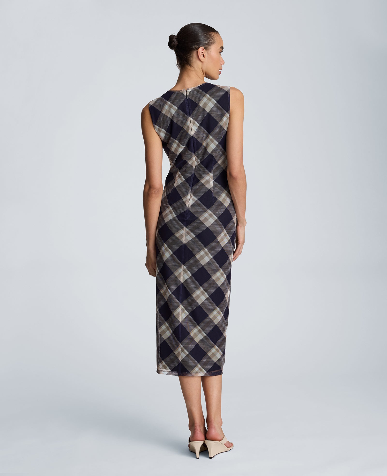 Side Ruched Midi Dress