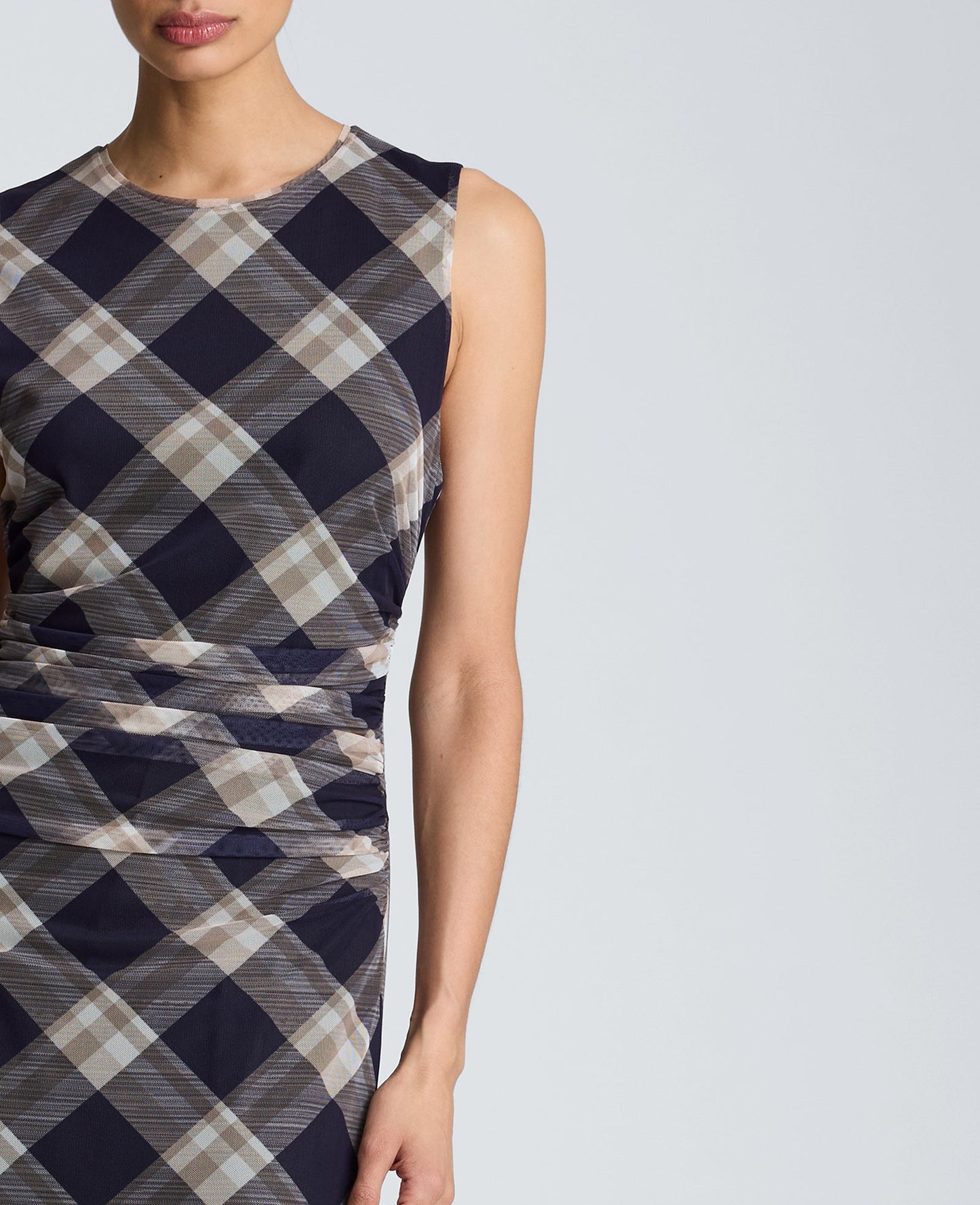 Side Ruched Midi Dress