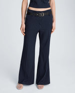 Fly Front Flare Belted Pant