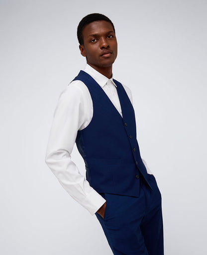 Kenneth Cole Reaction Ready Flex Slim-Fit Suit Separate Vest
