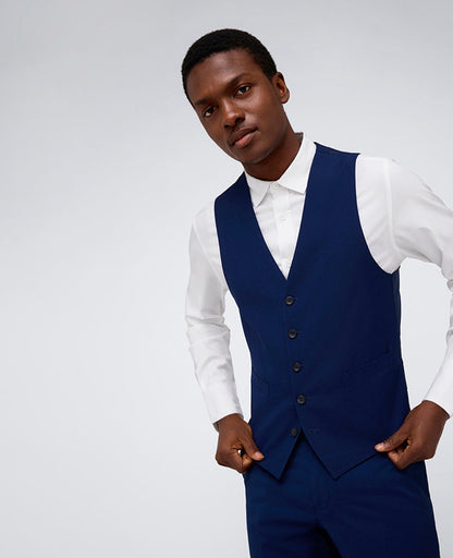 Kenneth Cole Reaction Ready Flex Slim-Fit Suit Separate Vest