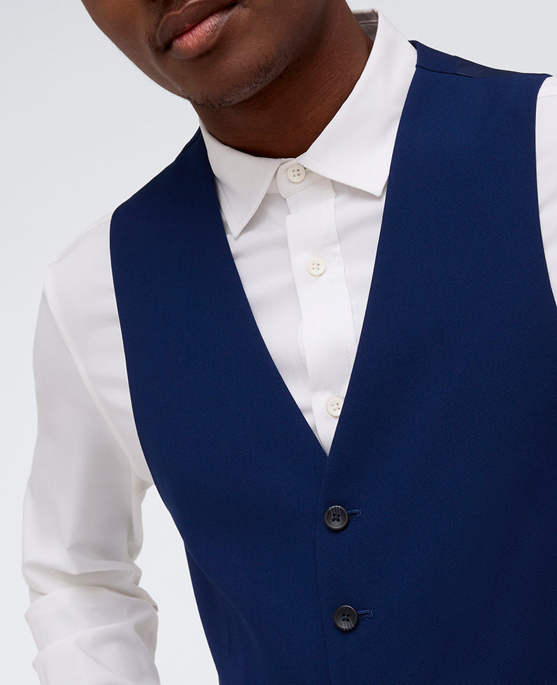 Kenneth Cole Reaction Ready Flex Slim-Fit Suit Separate Vest
