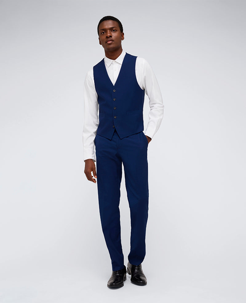 Kenneth Cole Reaction Ready Flex Slim-Fit Suit Separate Vest