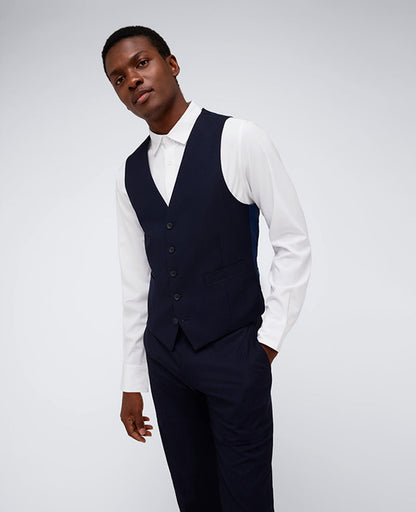 Kenneth Cole Reaction Ready Flex Slim-Fit Suit Separate Vest