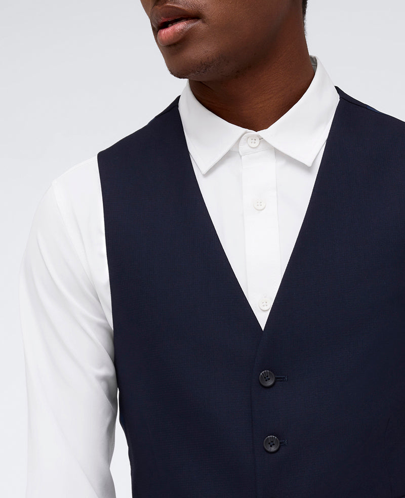 Kenneth Cole Reaction Ready Flex Slim-Fit Suit Separate Vest