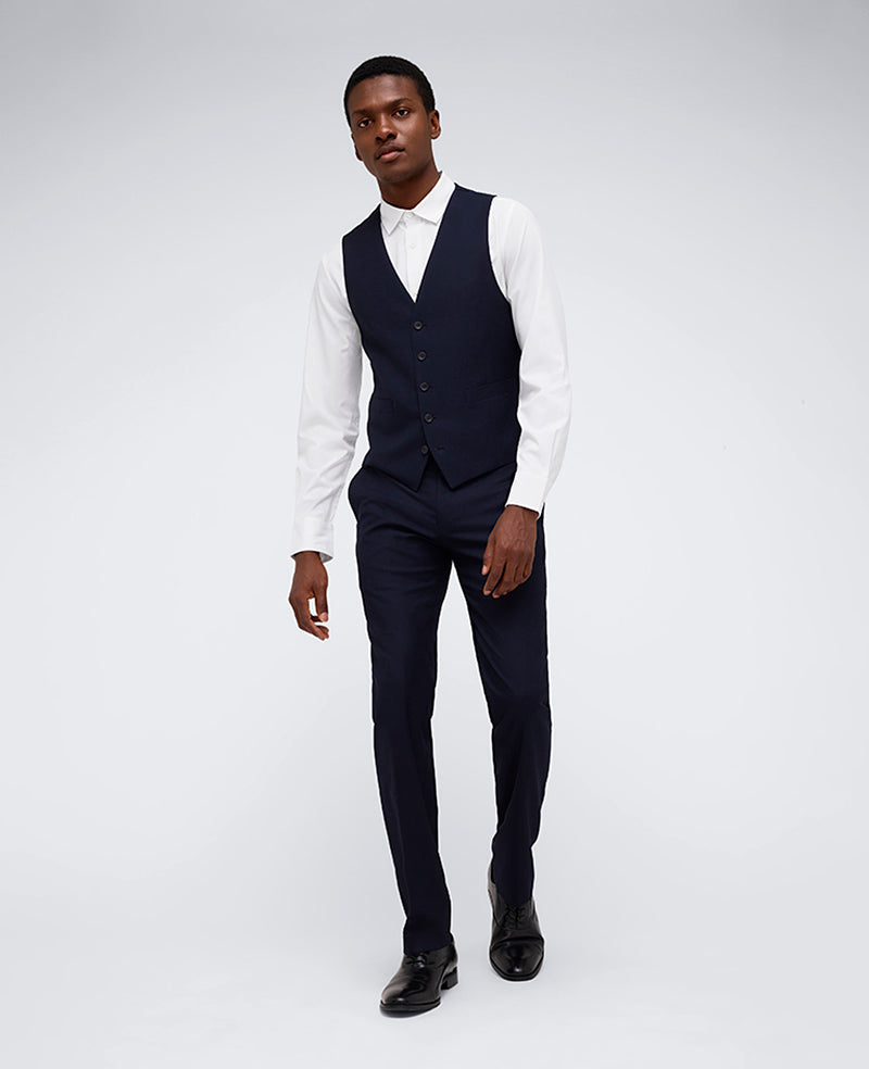 Kenneth Cole Reaction Ready Flex Slim-Fit Suit Separate Vest