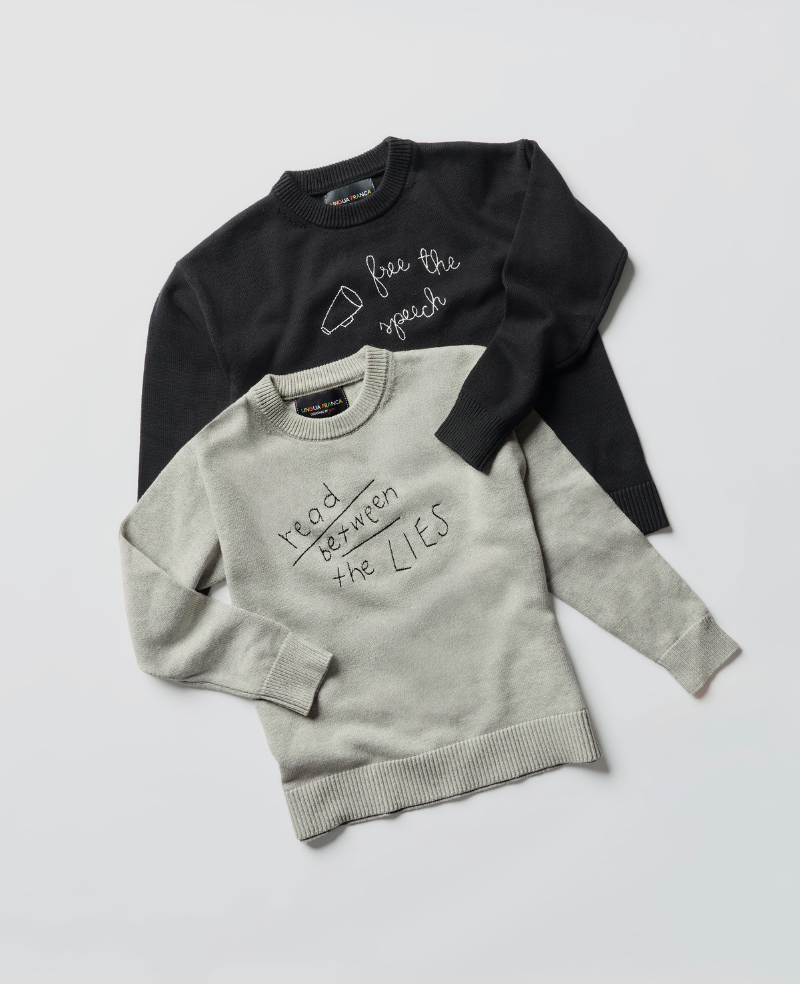 Lingua Franca Read Between The Lies Unisex Cotton Crewneck Sweater