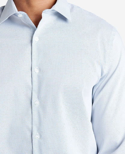 Slim-Fit Button-Down Stretch Dress Shirt with TEK FIT