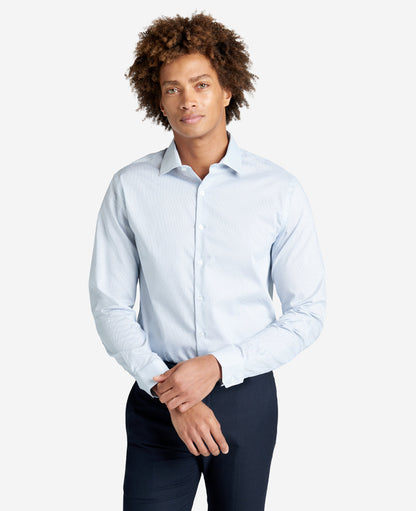 Slim-Fit Button-Down Stretch Dress Shirt with TEK FIT