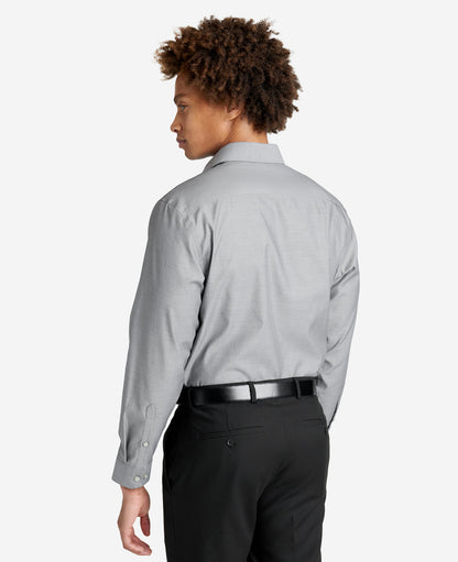 Slim-Fit Button-Down Stretch Dress Shirt with TEK FIT