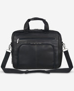 Colombian Leather Top Zip Messenger Bag