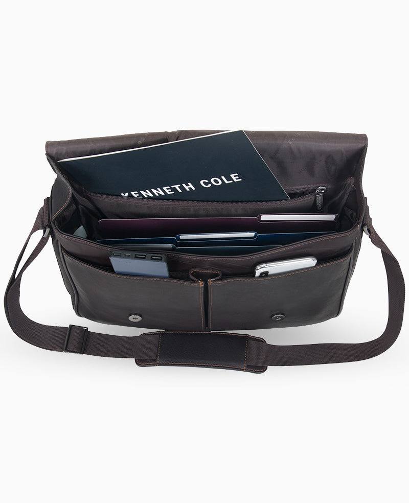 Colombian Leather Crossbody Messenger Bag