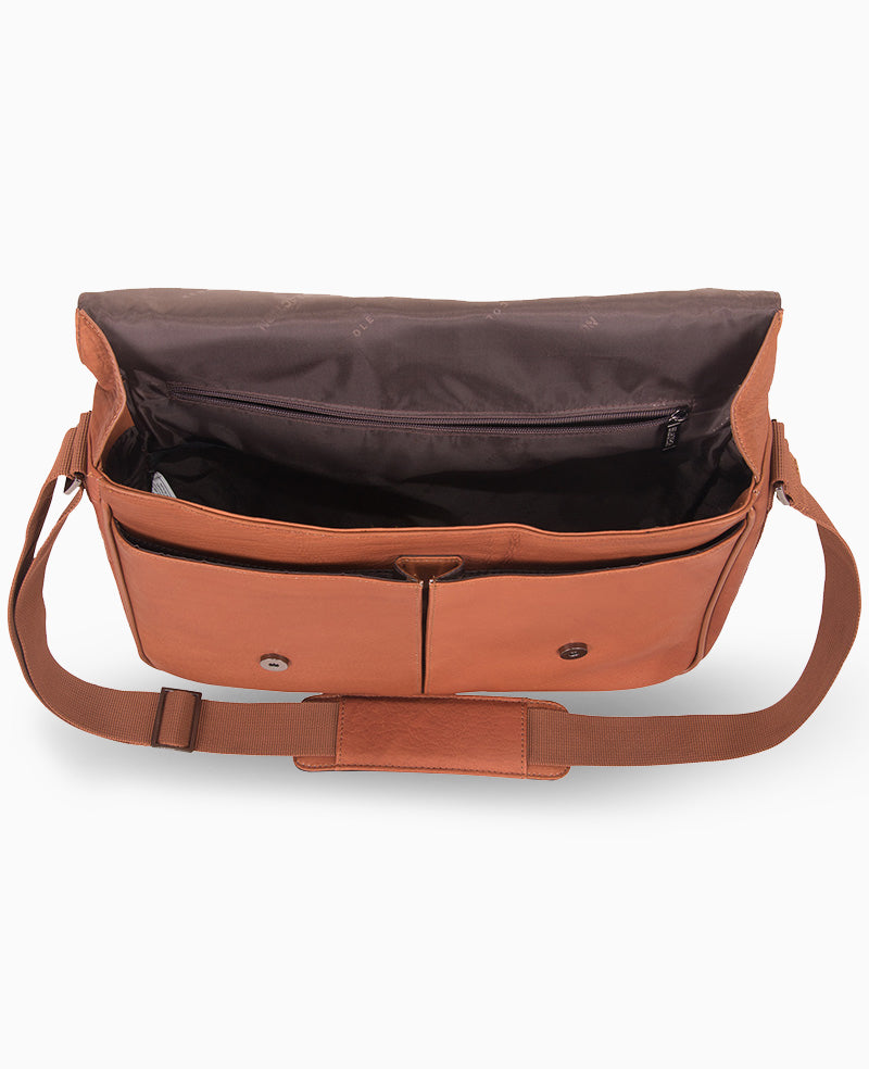Colombian Leather Crossbody Messenger Bag