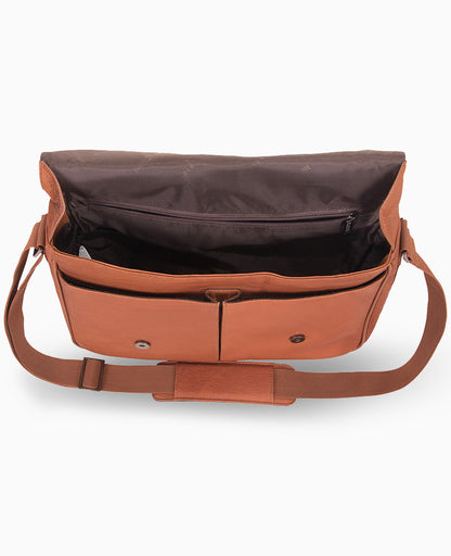 Colombian Leather Crossbody Messenger Bag