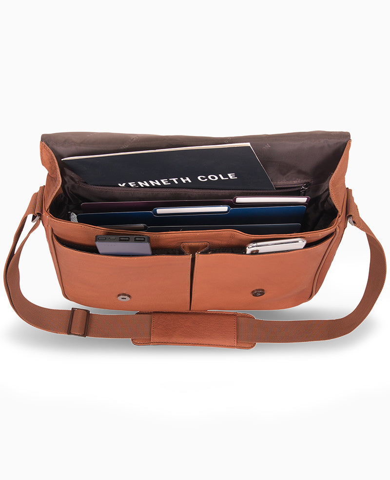Colombian Leather Crossbody Messenger Bag