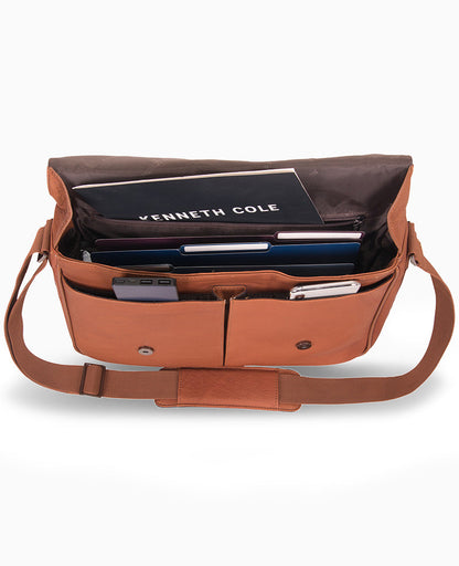 Colombian Leather Crossbody Messenger Bag