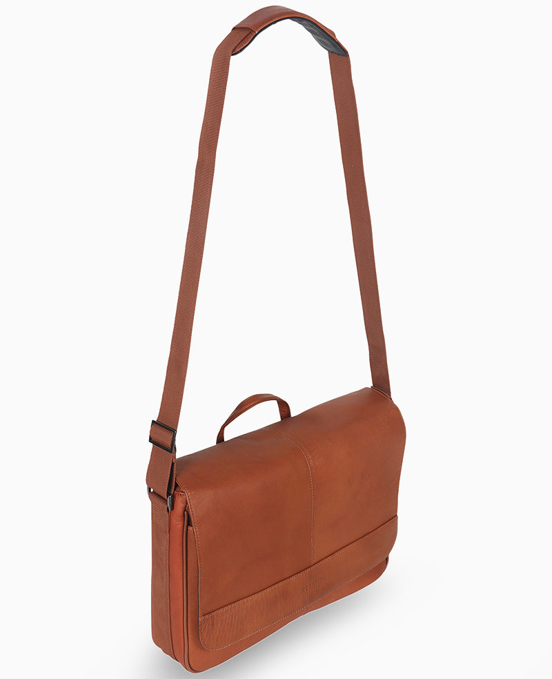 Colombian Leather Crossbody Messenger Bag