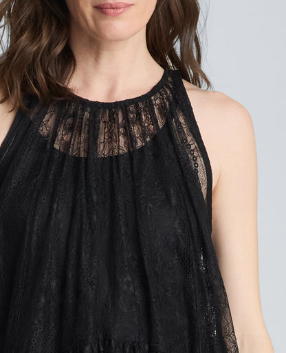 Gathered Halter Maxi Dress