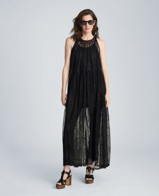 Gathered Halter Maxi Dress