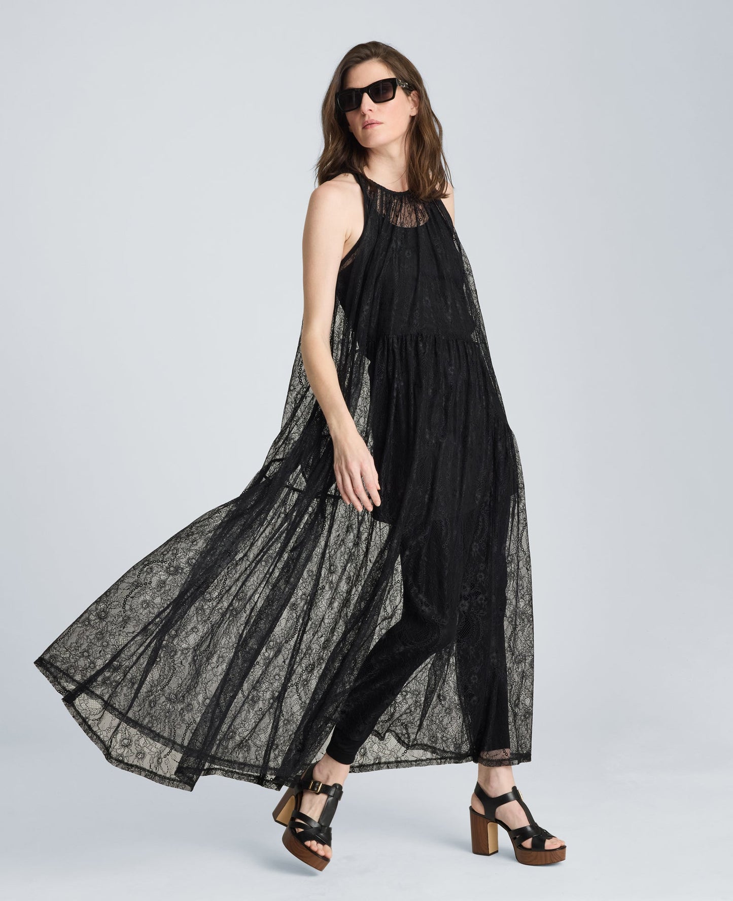 Gathered Halter Maxi Dress