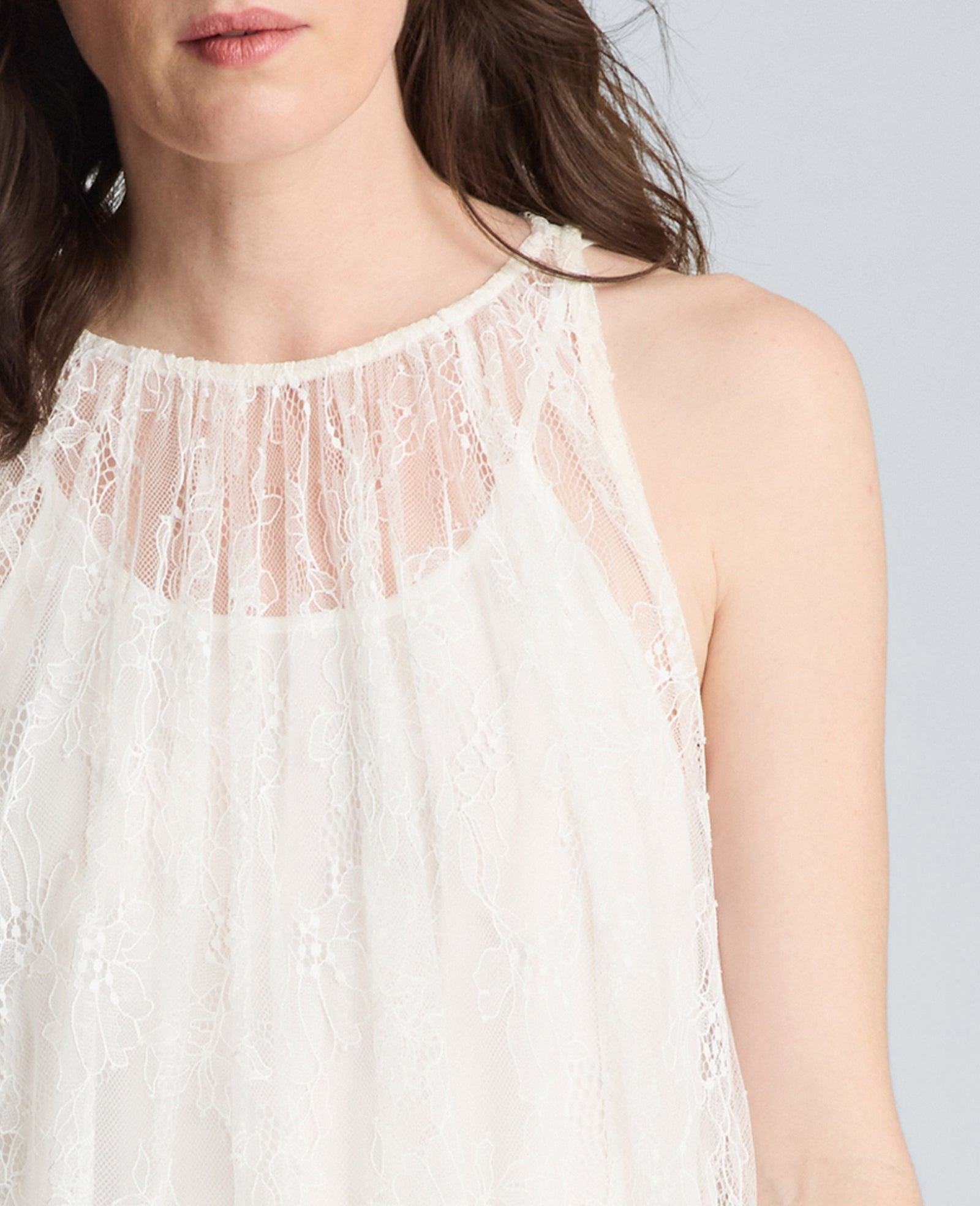Gathered Halter Maxi Dress