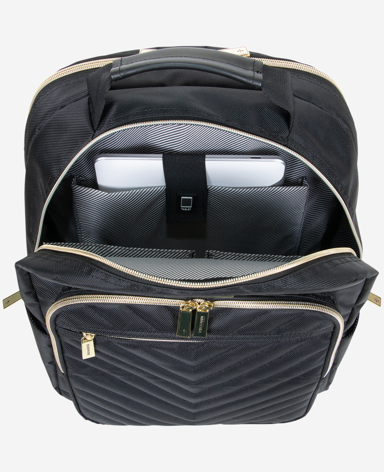 Chelsea 15.6-Inch Chevron Quilted Computer Backpack