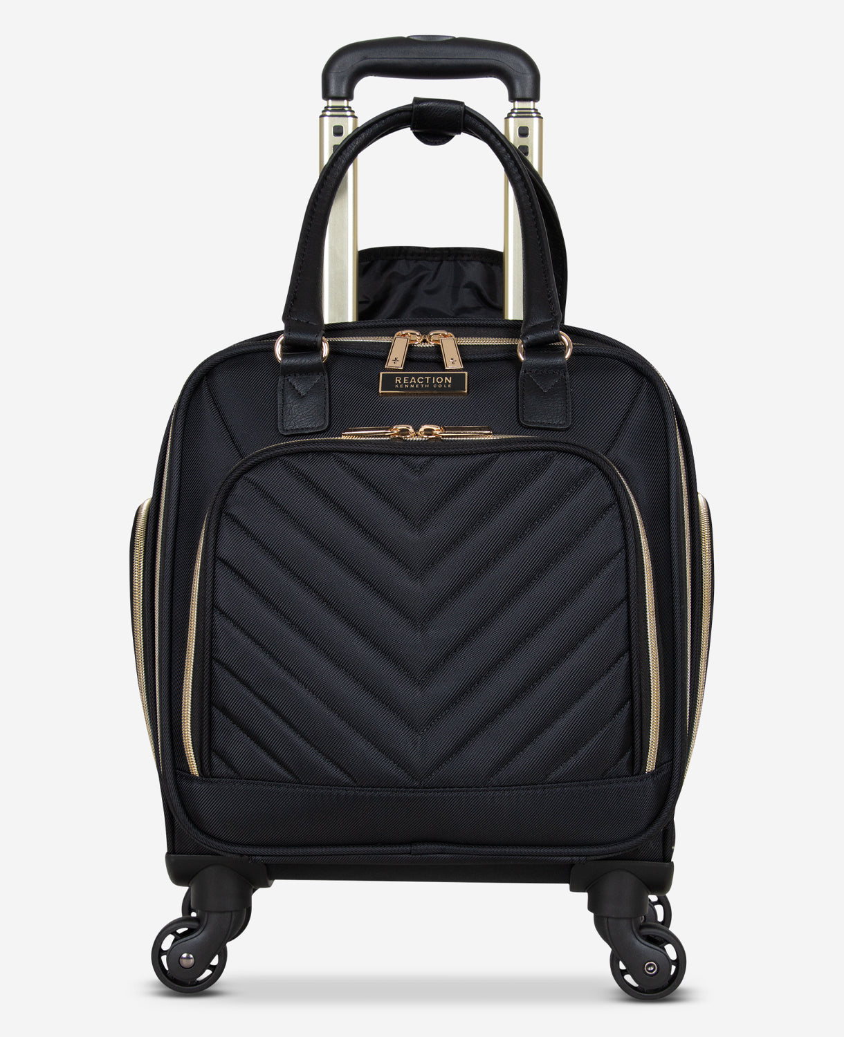 Chelsea Chevron Quilted Expandable Suitcase