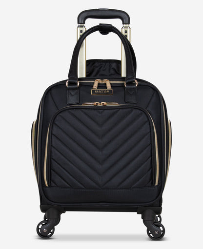 Chelsea Chevron Quilted Expandable Suitcase
