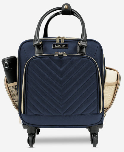 Chelsea Chevron Quilted Expandable Suitcase