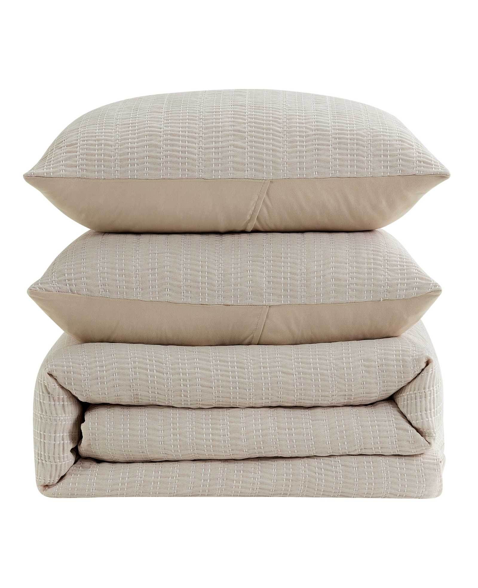 Stitched Gauze Comforter Set