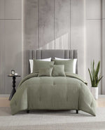 Variegated Waffle Comforter Set