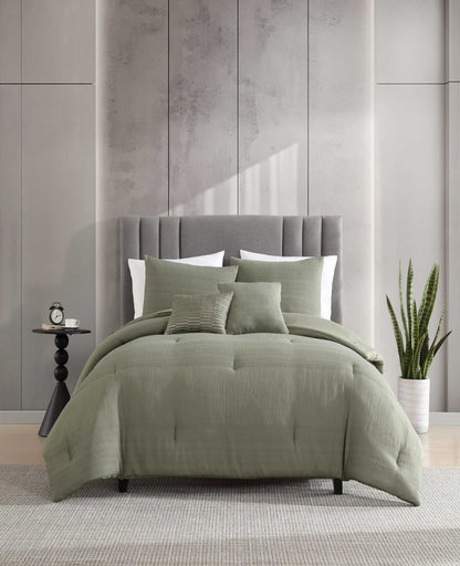 Variegated Waffle Comforter Set