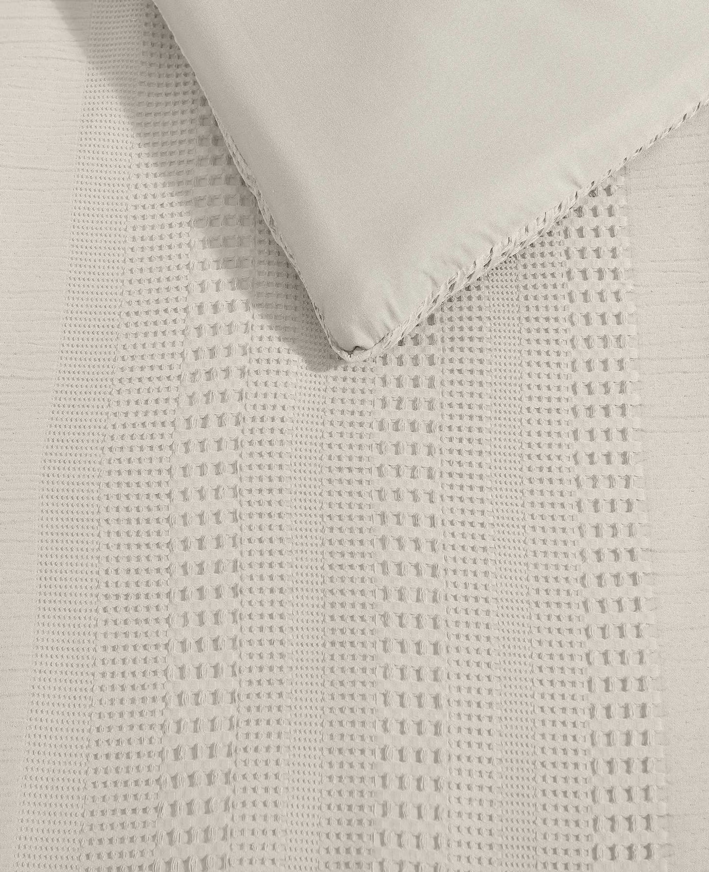 Variegated Waffle Comforter Set